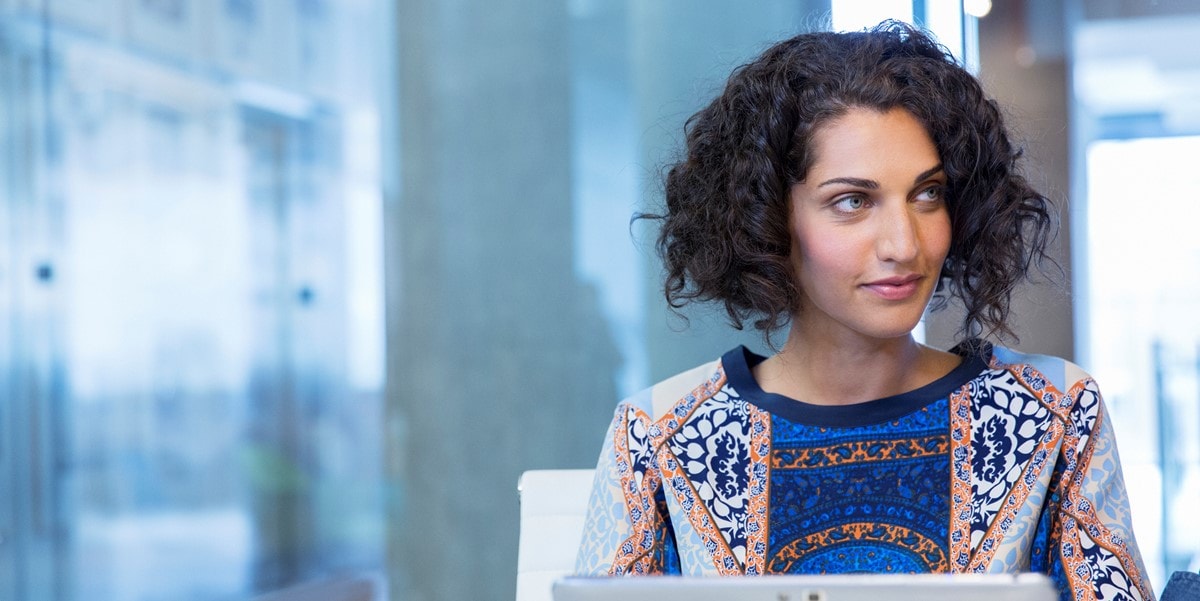 woman in office setting